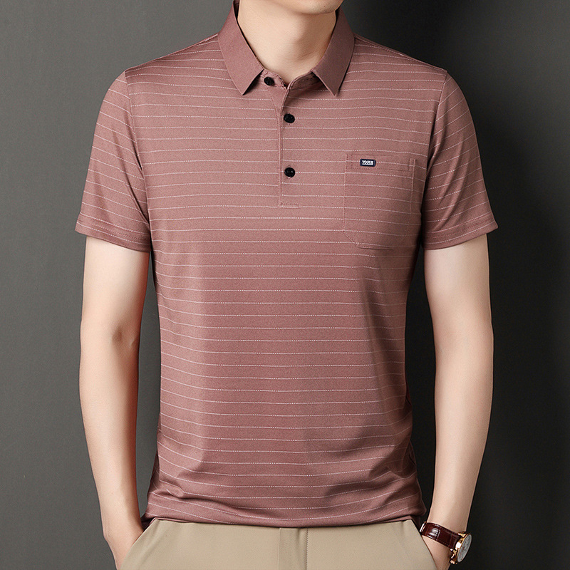 Revers lässiges Poloshirt kurzarm