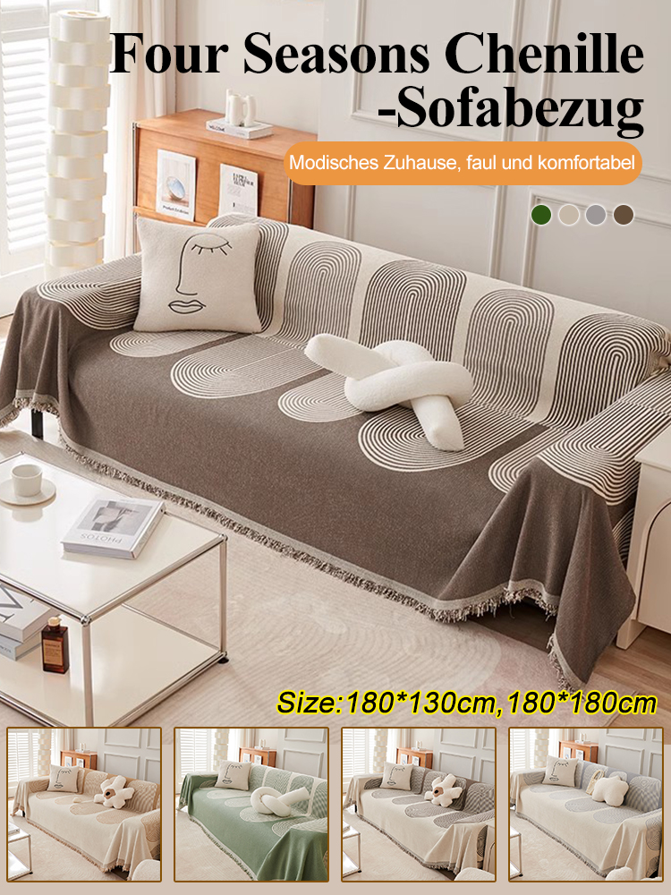 Doppelseitiger Chenille-Sofabezug