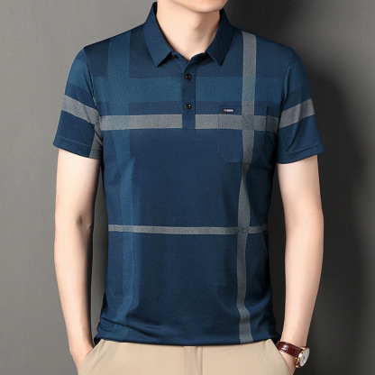 Revers lässiges Poloshirt kurzarm