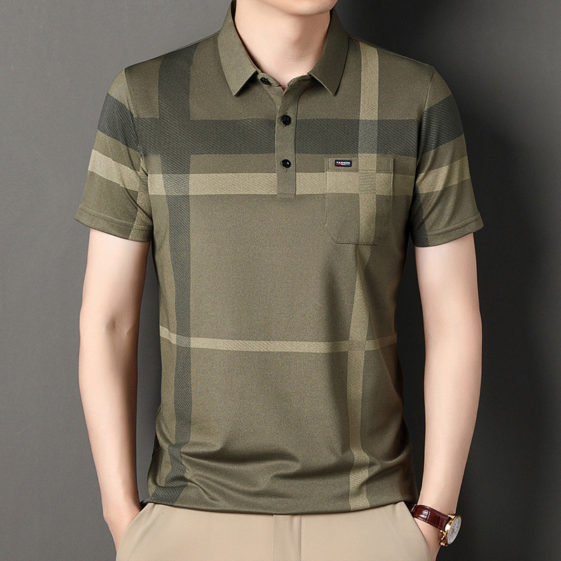 Revers lässiges Poloshirt kurzarm