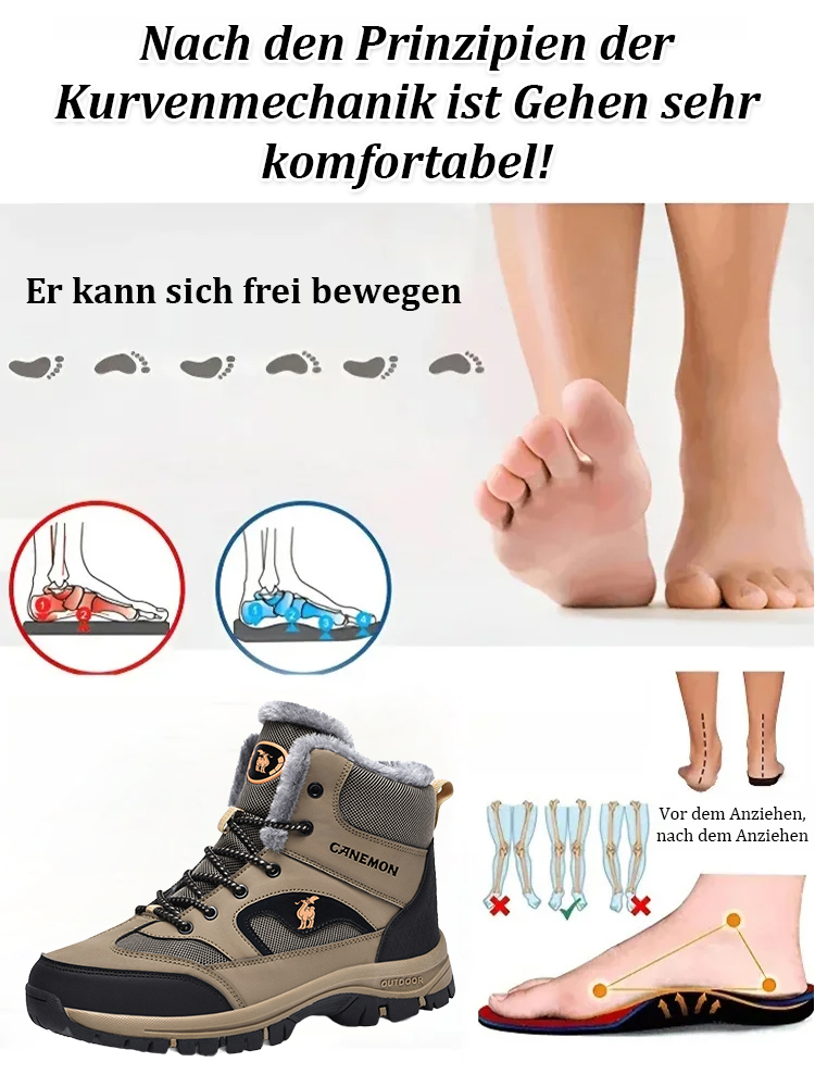 Mit Fleece gefütterte, verstärkte High-Top-Wanderschuhe, heute 50 % reduziert 🍷🔥