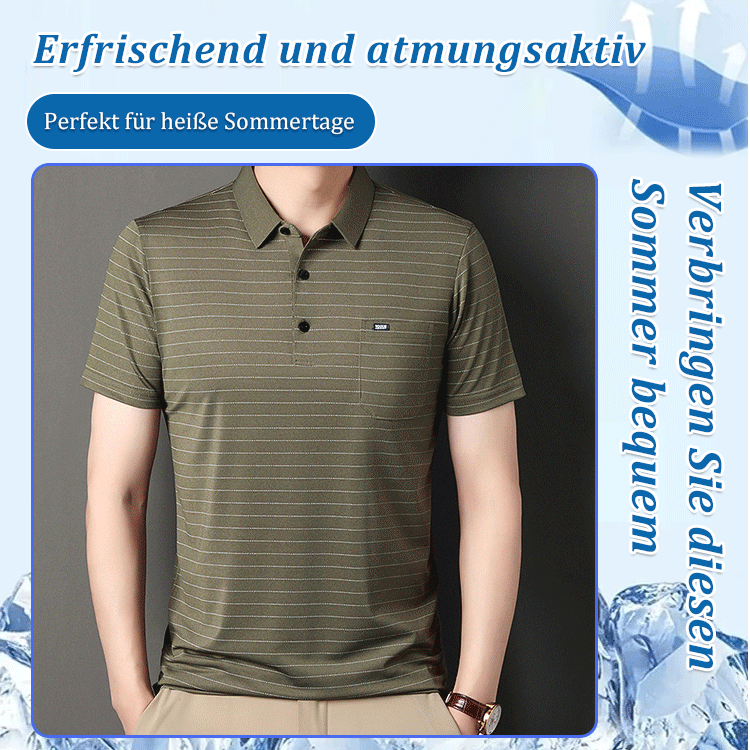 Revers lässiges Poloshirt kurzarm