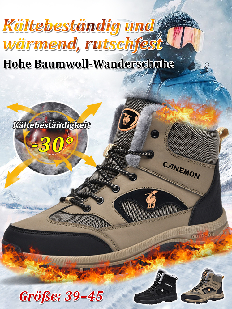 Mit Fleece gefütterte, verstärkte High-Top-Wanderschuhe, heute 50 % reduziert 🍷🔥