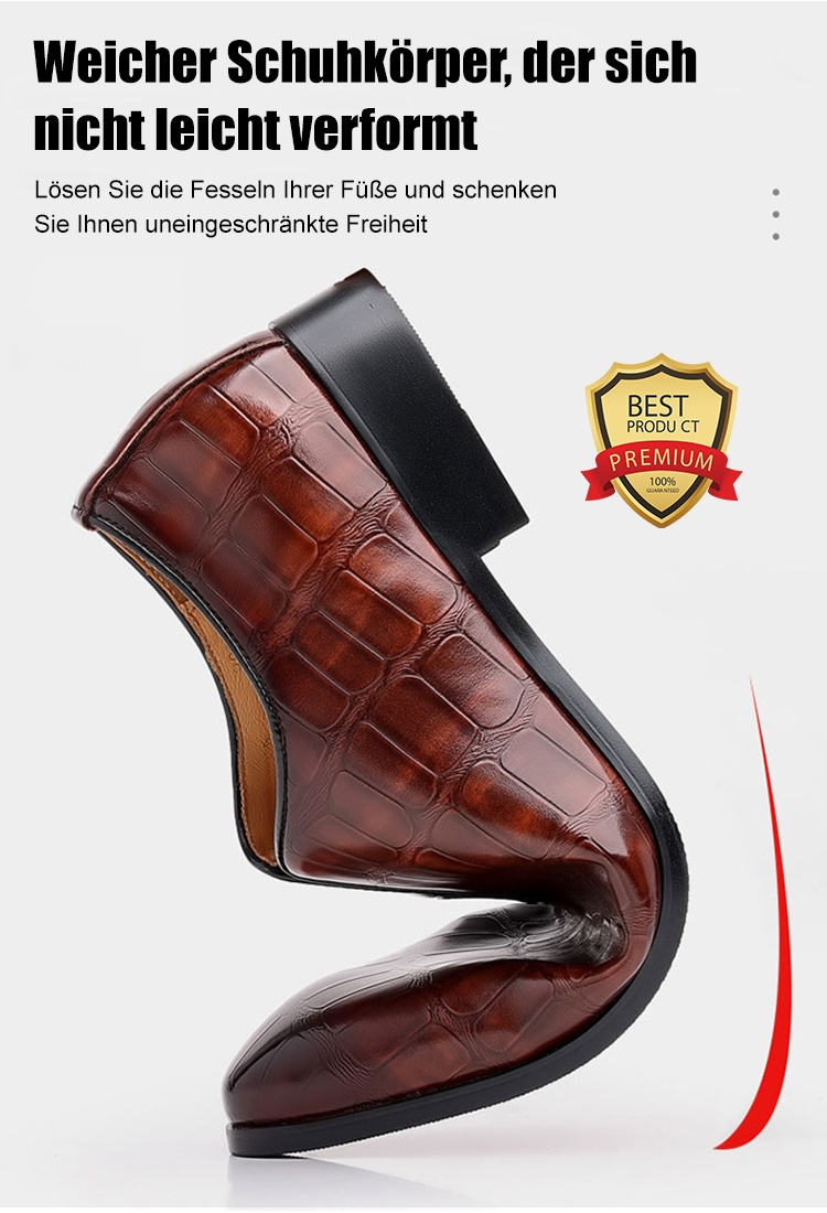 Handgemachte benutzerdefinierte 38-48 große Größe Steinmuster Business-Leder-Schuhe Männer atmungsa