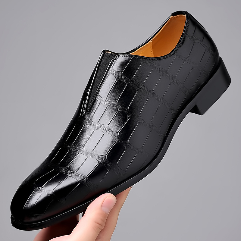 Handgemachte benutzerdefinierte 38-48 große Größe Steinmuster Business-Leder-Schuhe Männer atmungsa