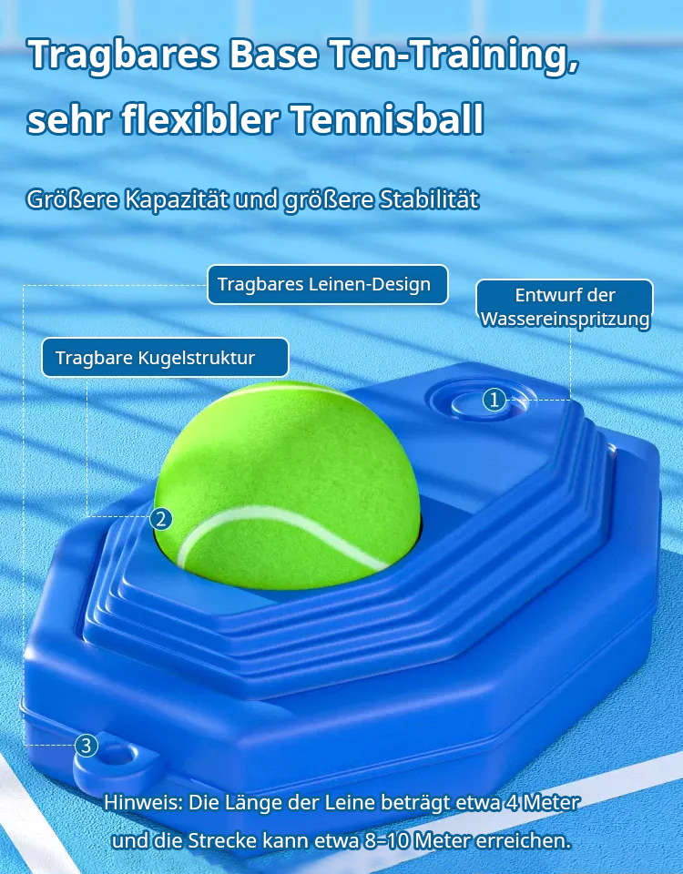 Tennis-Trainings-Rebound-Selbsttrainingsgerät