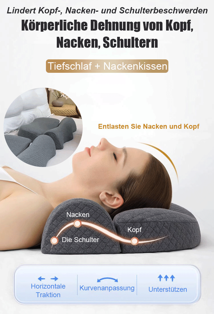 Kissen zur Reparatur der Halswirbelsäule
