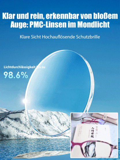 Modische Brille mit Strasssteinen und Schönheitsglaseffekt für ältere Menschen