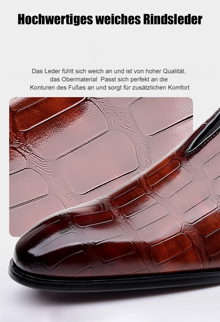 Handgemachte benutzerdefinierte 38-48 große Größe Steinmuster Business-Leder-Schuhe Männer atmungsa