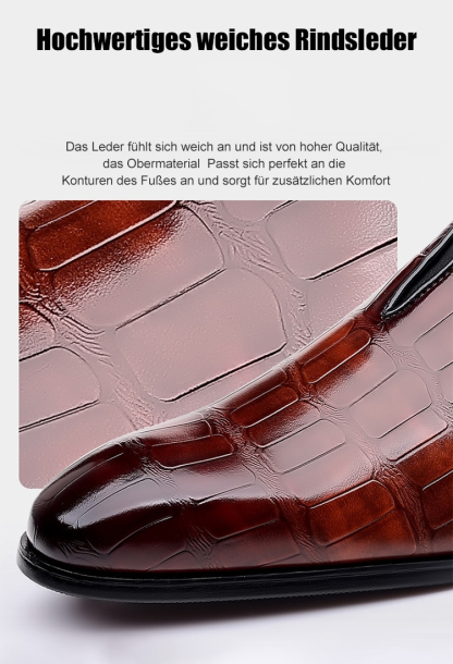 Handgemachte benutzerdefinierte 38-48 große Größe Steinmuster Business-Leder-Schuhe Männer atmungsa