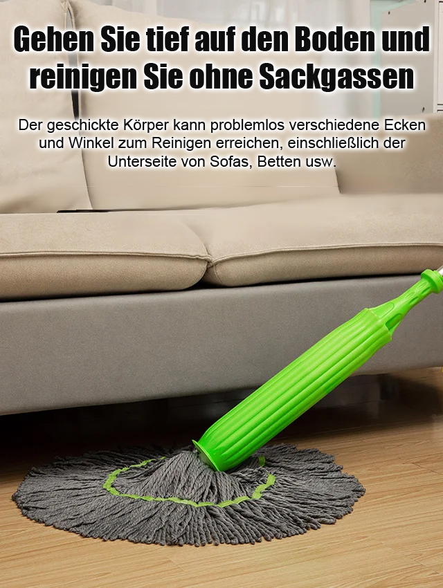[1 Sekunde Dehydrierung]Bamboo Fibre Self-Twisting Spin Mop