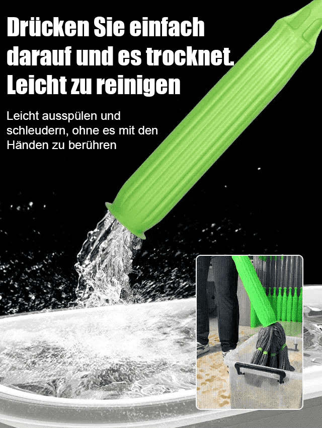 [1 Sekunde Dehydrierung]Bamboo Fibre Self-Twisting Spin Mop