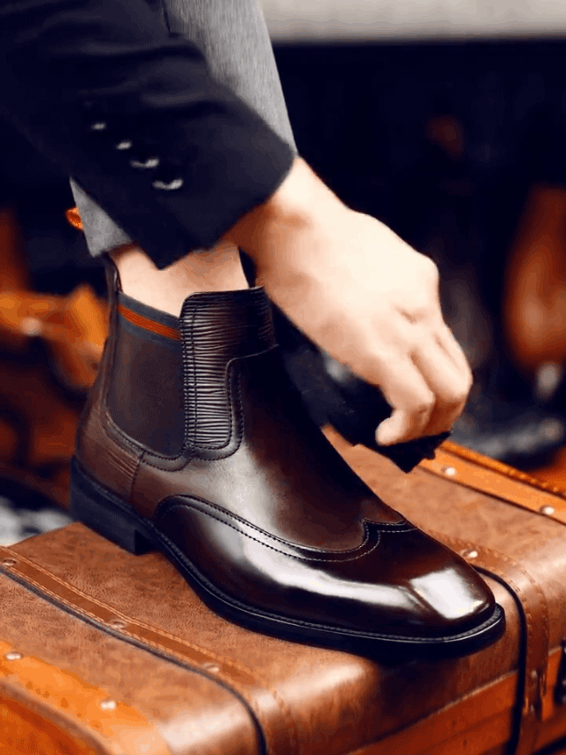Colourblock Chelsea-Stiefel für Männer