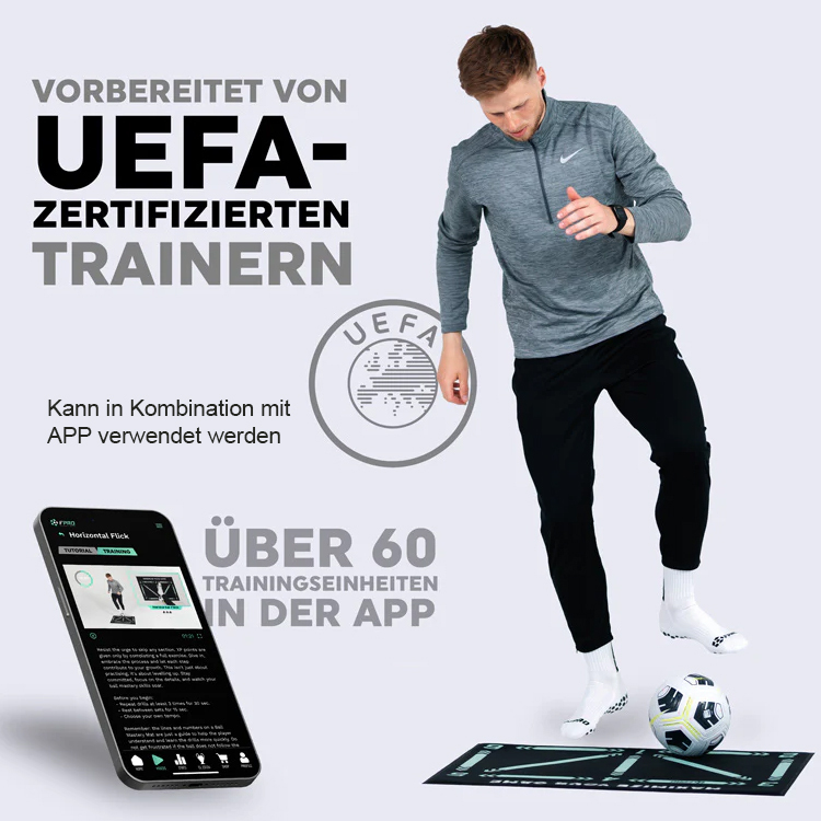 Rutschfeste, geräuschdämpfende Indoor-Fußball-Trainingsmatte