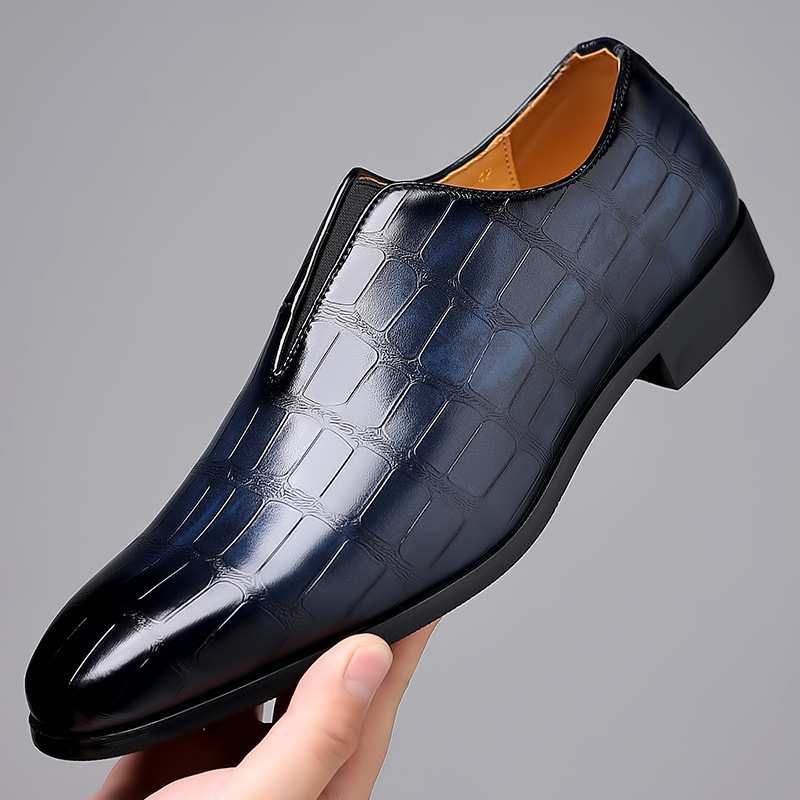Handgemachte benutzerdefinierte 38-48 große Größe Steinmuster Business-Leder-Schuhe Männer atmungsa
