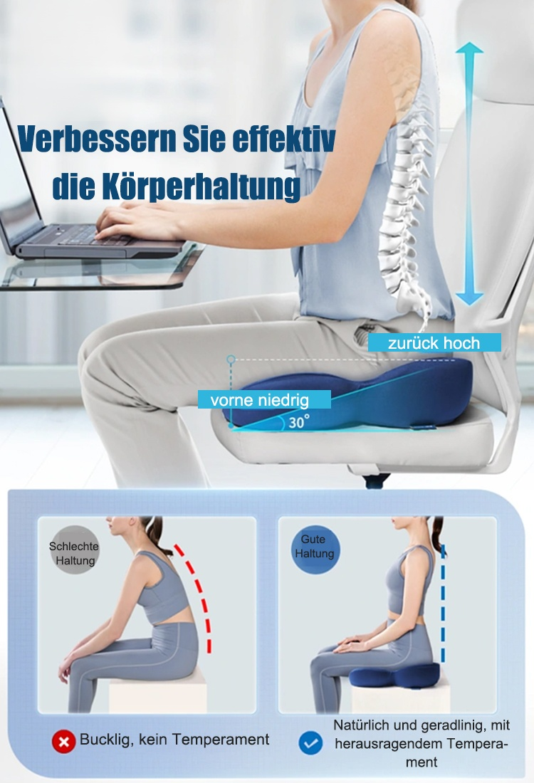 Multifunktionales, nicht müdes Gesäßkissen