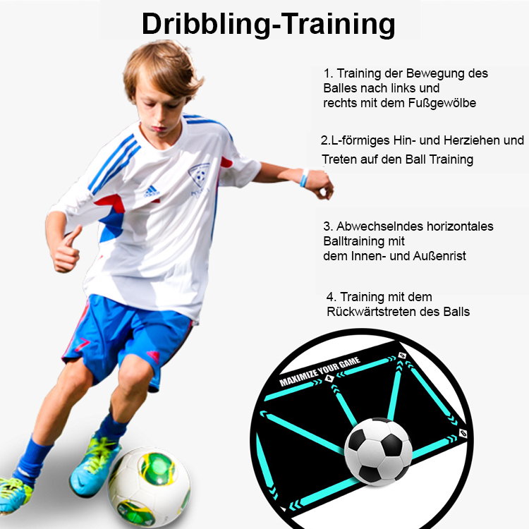Rutschfeste, geräuschdämpfende Indoor-Fußball-Trainingsmatte