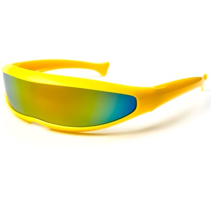 Spykay™ SG61011 One-piece Color Mirror Lens Monolens Cyclops Robotic Futuristic Narrow Y2K Punk Sunglasses - image 29