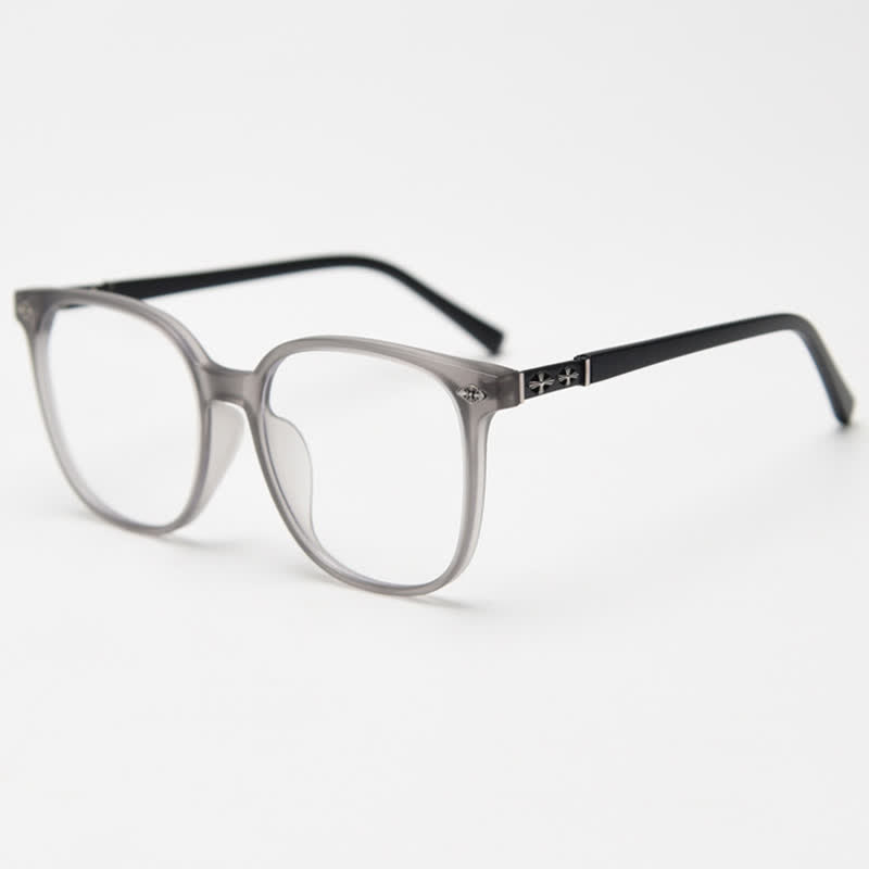 Spykay™ EG26916 Unsiex Retro Square Large Frame Fashion Anti-blue Light Glasses - Grey - image 5