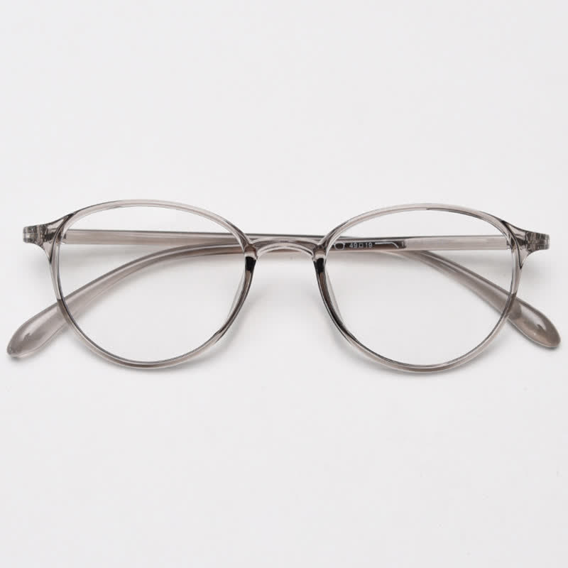 Spykay™ EG26866 Oval Frame Anti-blue Light Simple Classic Lightweight Glasses  - Grey - image 26