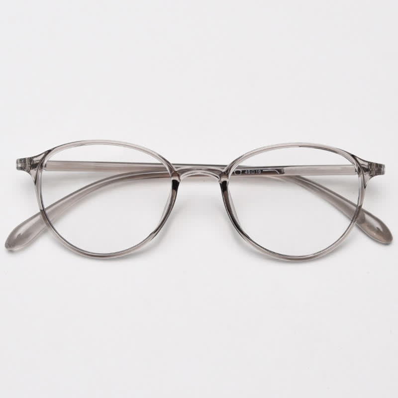 Spykay™ EG26866 Oval Frame Anti-blue Light Simple Classic Lightweight Glasses  - Grey - image 26