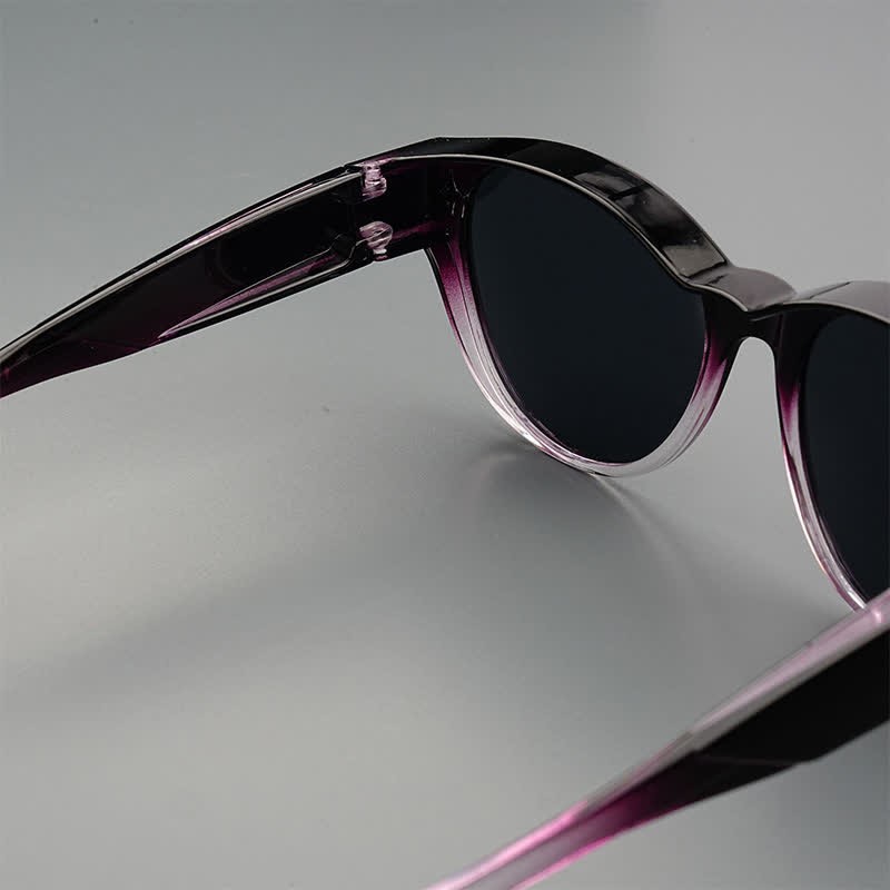 Spykay™ SG61035 Fit Over Glasses Cat-Eye Star Decor Polarized Sunglasses - image 15