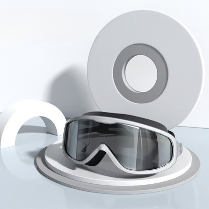 Spykay™ SG60980 Unisex Large Frame Anti Fog Swim Goggles with Earplugs And Case - Black/Grey - image 9