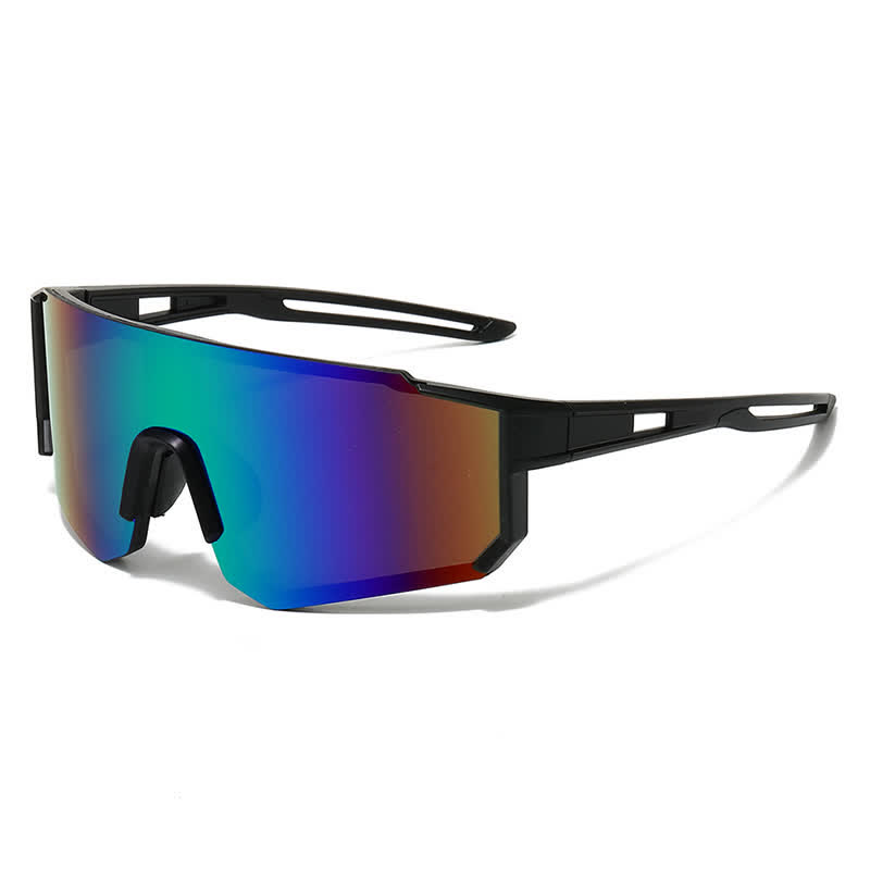 Spykay™ SG60745 Y2K One-Piece Sports Sunglasses - Black/Green - image 3