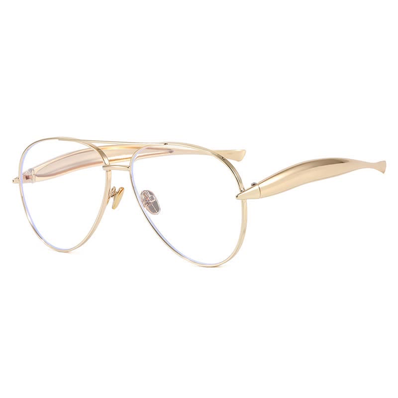 Spykay™ EG60665 Vintage Double Bridges Aviator Frame Eyeglasses - Golden - image 2