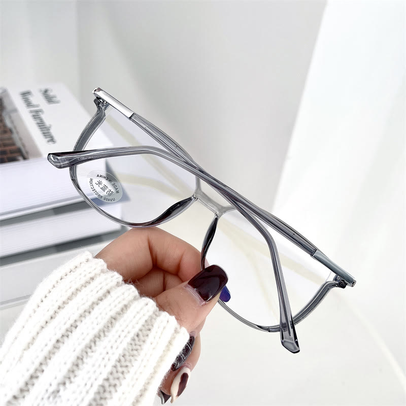Spykay™ EG1013 Women's TR90 Oval Frame Fashion Minimalist Blue Light Blocking Glasses, Suitable For School - image 16