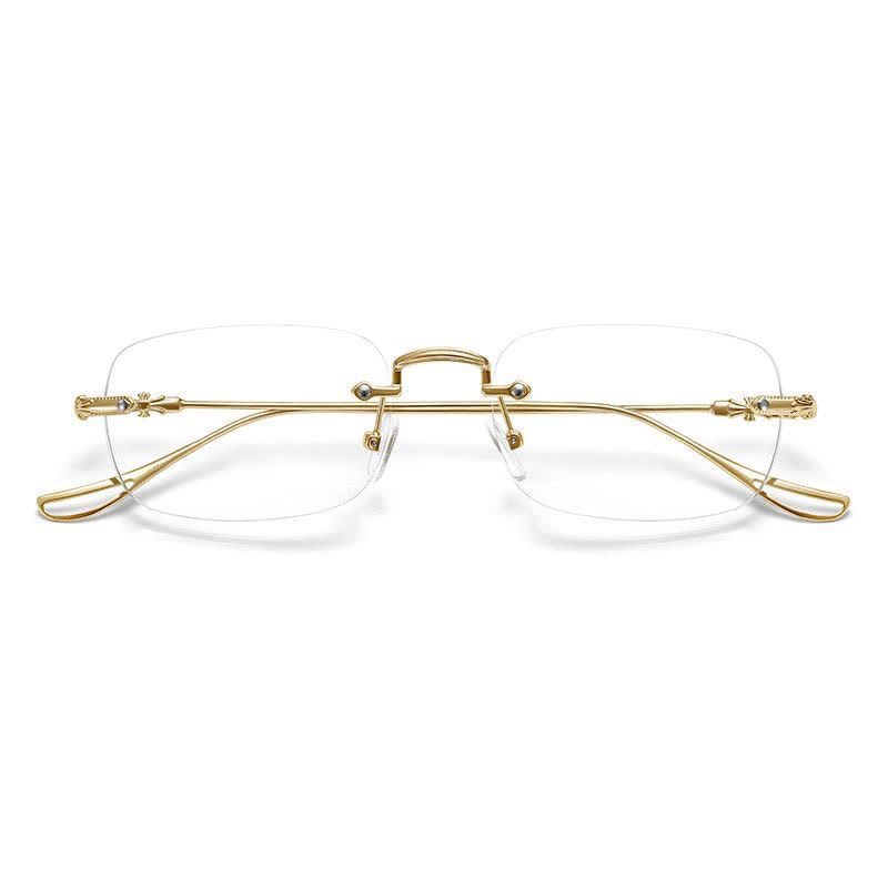 Spykay™ EG26748 Unisex Rimless Metal Frame Simple Anti-blue Light Glasses - image 4