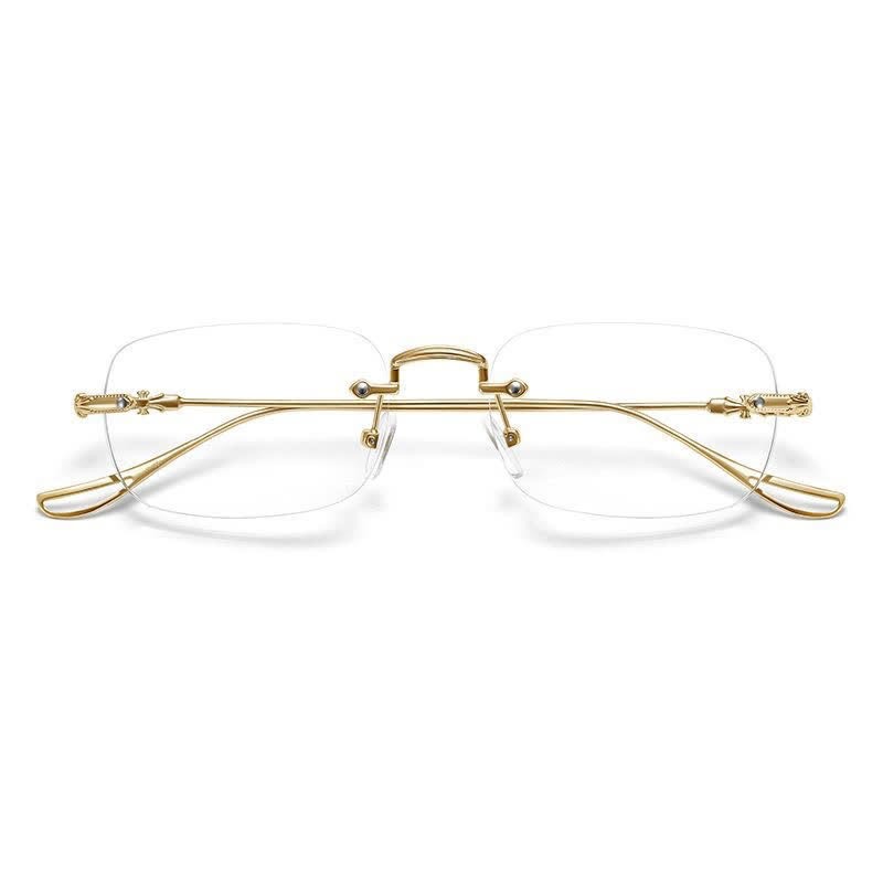 Spykay™ EG26748 Unisex Rimless Metal Frame Simple Anti-blue Light Glasses - image 4