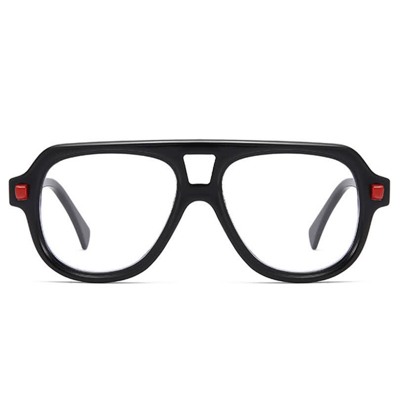 Spykay™ EG26883 Anti-blue Light Double Bridges Oversized Aviator Thick Eyeglasses - image 7