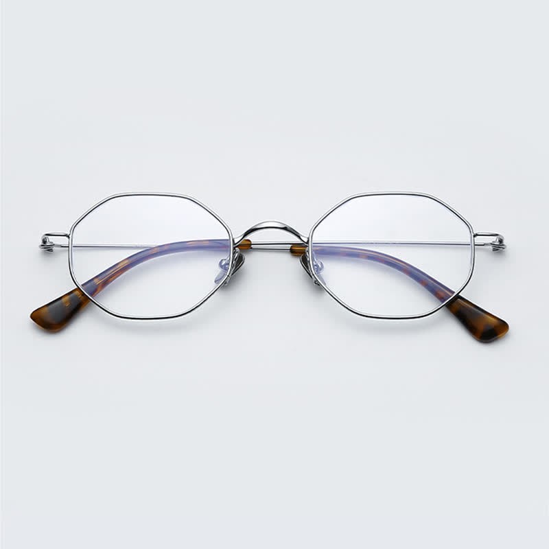 Spykay™ EG26854 Geometric Titanium Frame Anti-blue Light Simple Glasses - image 8