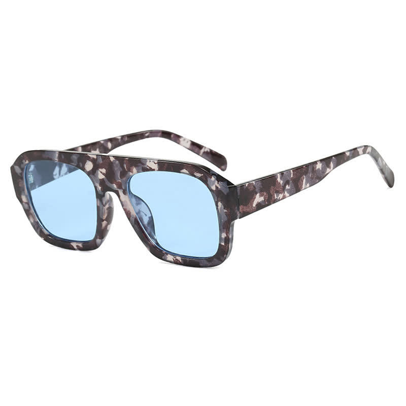 Spykay™ SG60920 Square Large Frame Trendy Sunglasses - Grey Leopard - image 30