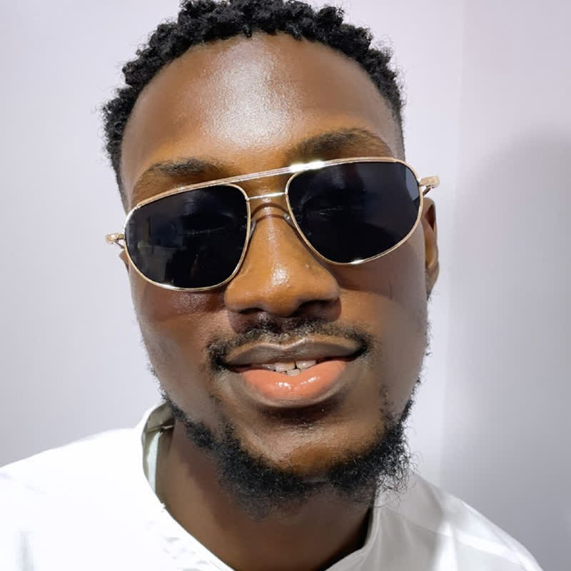 Spykay™ SG60911 Double Bridges Hipster Aviator Sunglasses