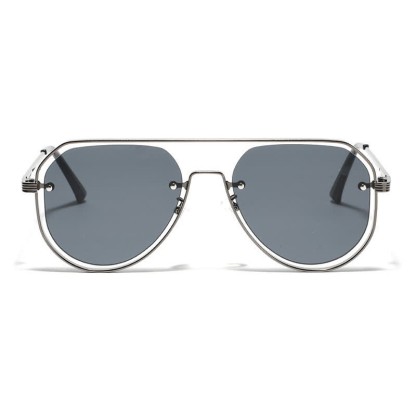 Spykay™ SG60848 Vintage Double Bridges Hollow-out Aviator Sunglasses - image 11