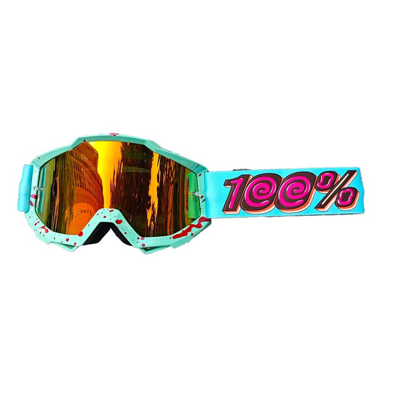 Spykay™ SG61024 100% donut Windproof Ski Goggles Motorcycle Goggles for Men Women  - Blue/Red - image 4