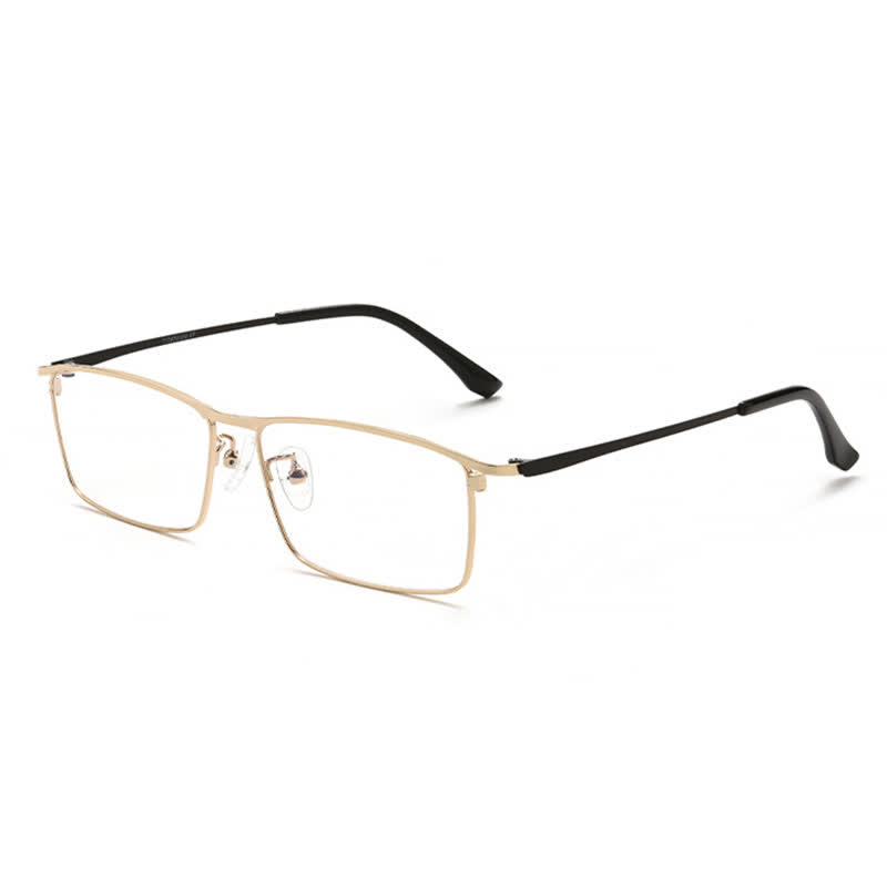 Spykay™ EG26841 Simple Titanium Rectangle Frame Anti-blue Light Glasses - Golden - image 4