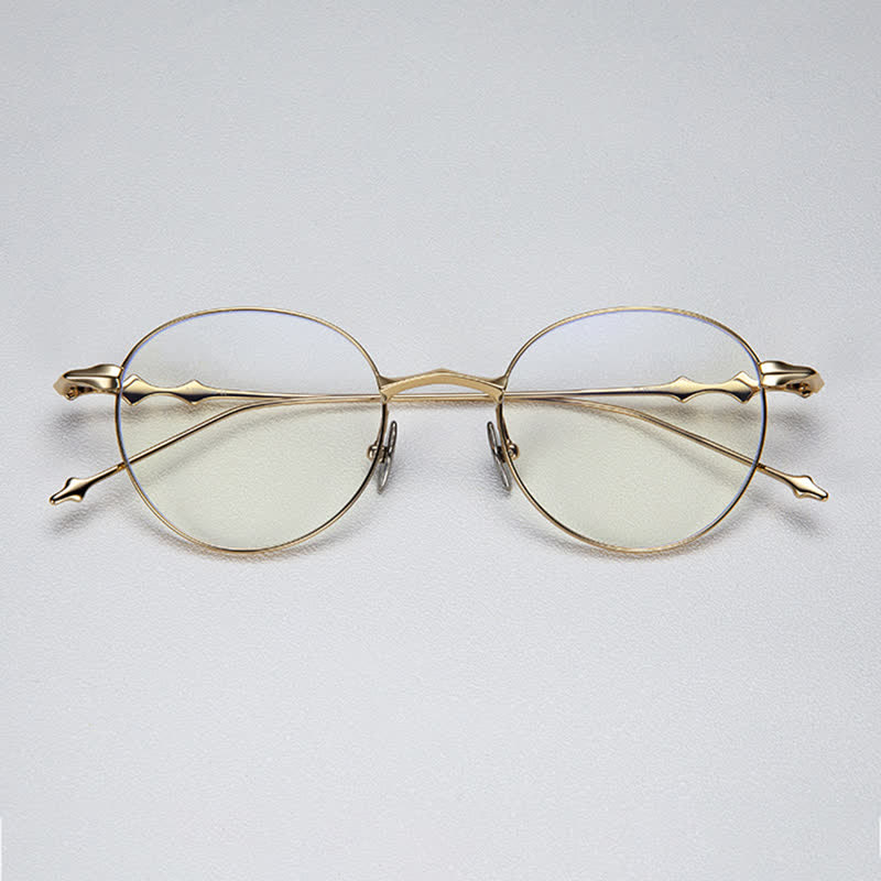 Spykay™ EG26853 Round Titanium Frame Anti-blue Light Classic Glasses - image 13