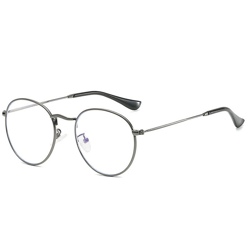 Spykay™ EG26906 Retro Simple Round Frame Anti-blue Light Hipster Glasses - Grey - image 13
