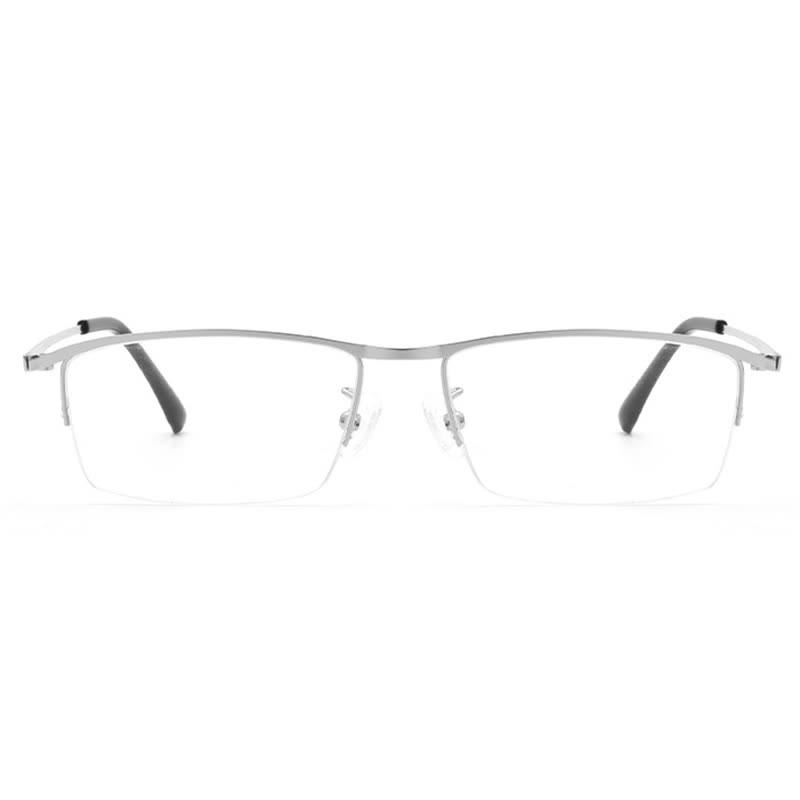 Spykay™ EG26842 Simple Semi-Rimless Titanium Rectangle Frame Anti-blue Light Glasses - image 9