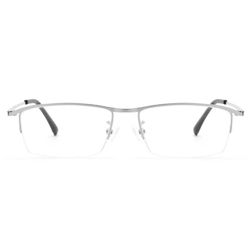 Spykay™ EG26842 Simple Semi-Rimless Titanium Rectangle Frame Anti-blue Light Glasses - image 9