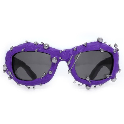 Spykay™ SG60924 CyberPunk Style Irregular Shaped Rivet Decor Sunglasses for Party - image 26