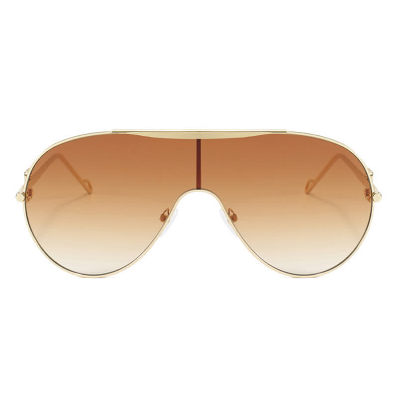 Spykay™ SG60892 Oversized One-piece Aviator Sunglasses