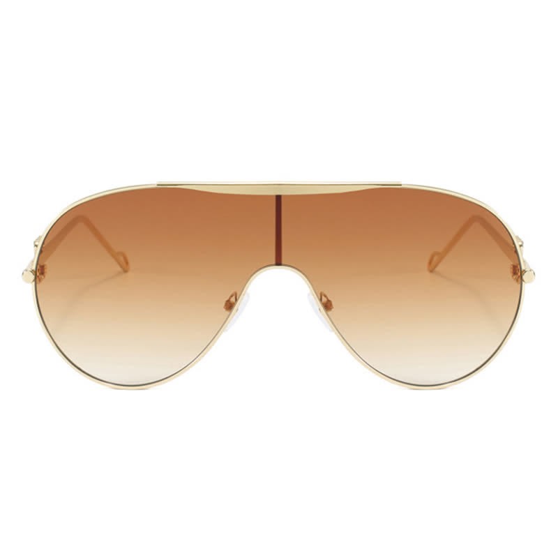 Spykay™ SG60892 Oversized One-piece Aviator Sunglasses