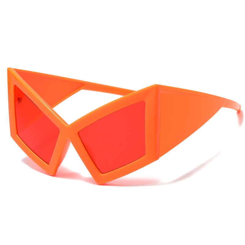 Spykay™ SG61026 Oversized Trendy Y2K Futuristic Cat-Eye Sunglasses - Orange - image 14