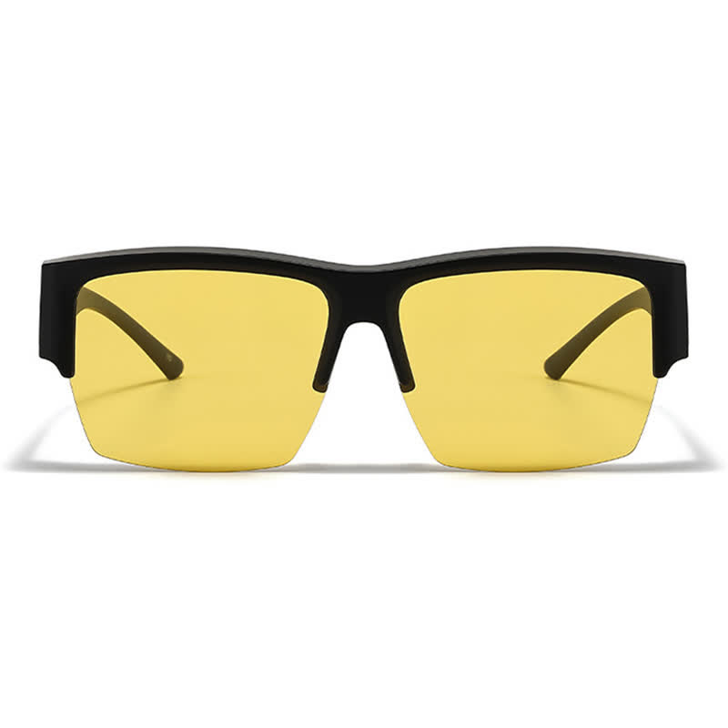 Spykay™ SG60954 Semi-Rimless Polarized Square Driving Sunglasses Fit Over Glasses for Women Men - image 3