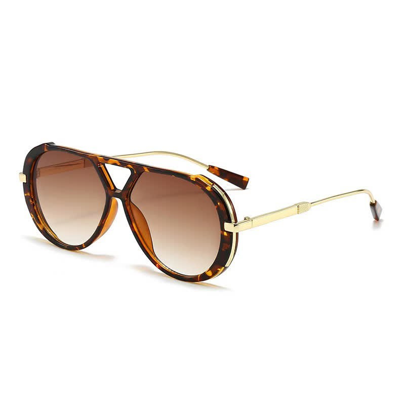 Spykay™ SG60737 Double Bridges Tortoiseshell Oval Frame Sunglasses - image 9