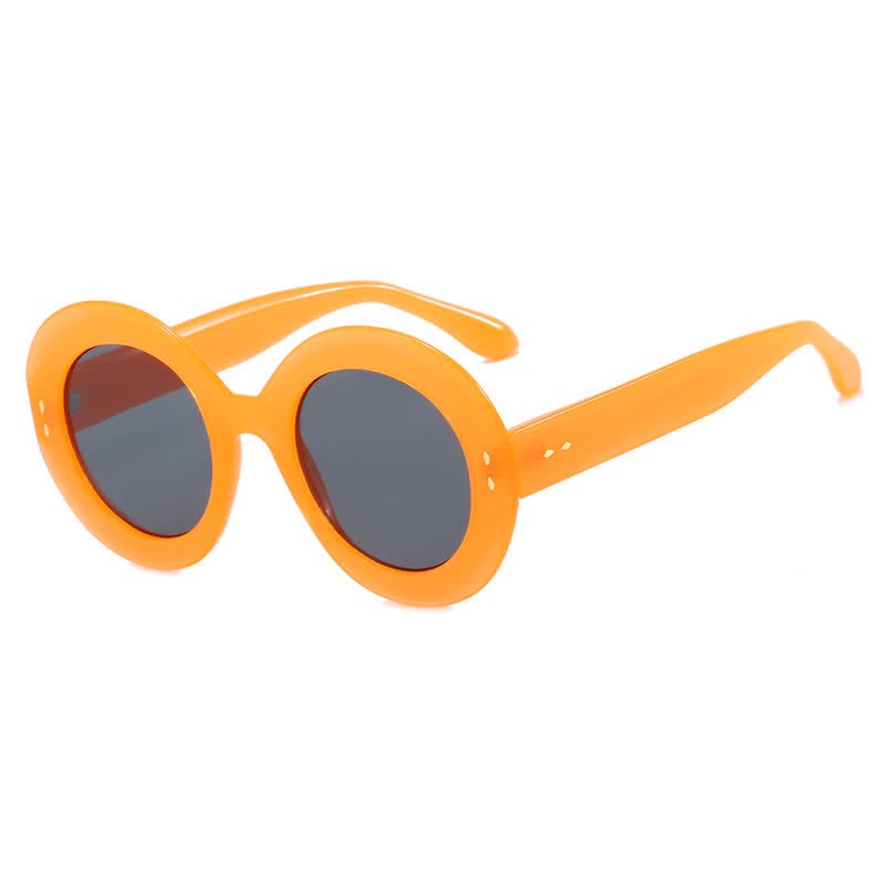 Spykay™ SG60923 Simple Oversized Round Frame Trendy Sunglasses - Orange - image 10